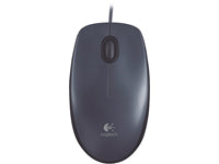 Logitech M90, kabelgebunden, optische USB-Maus mit 2 Tasten und Scrollrad, grau - 5099206021860