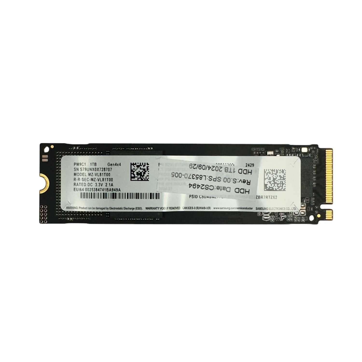 Samsung PM9C1 1000GB/1TB SSD M.2 PCIe NVMe 2280 Laptop PC interne Notebook Festplatte