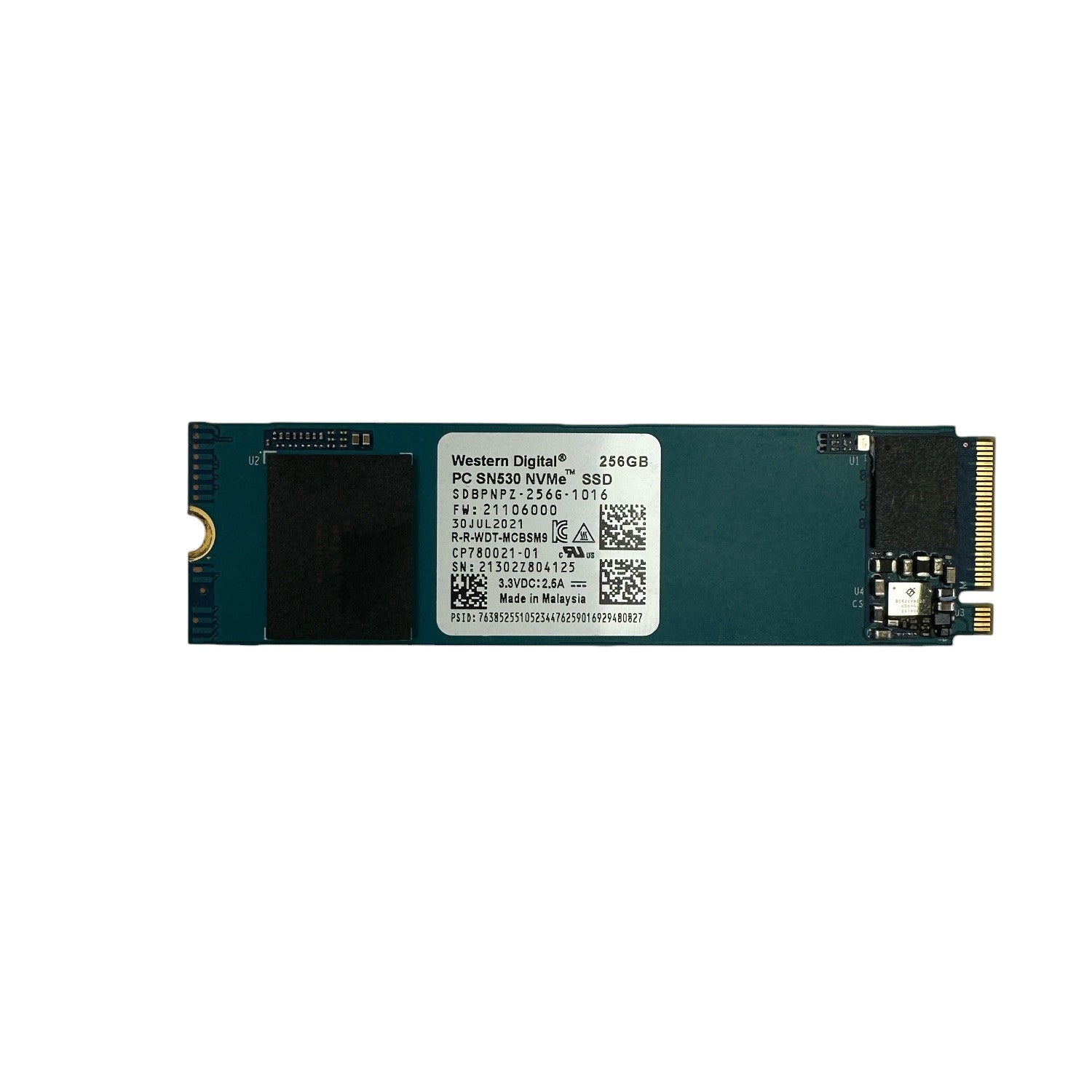 Western Digital 256GB SSD M.2 2280 PCIe NVMe Notebook PC interne Festplatte