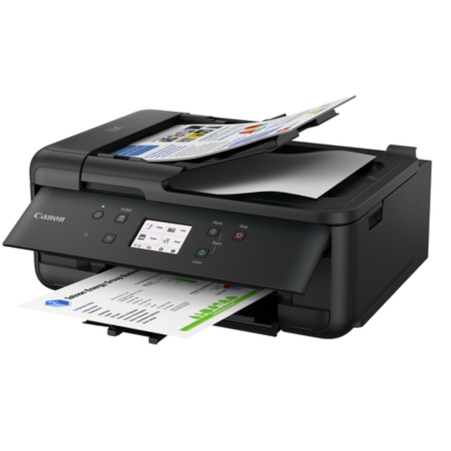 Canon PIXMA TR7650 4in1 Multifunktionsdrucker (Drucken, Kopieren, Scannen, Fax) - Schwarz
