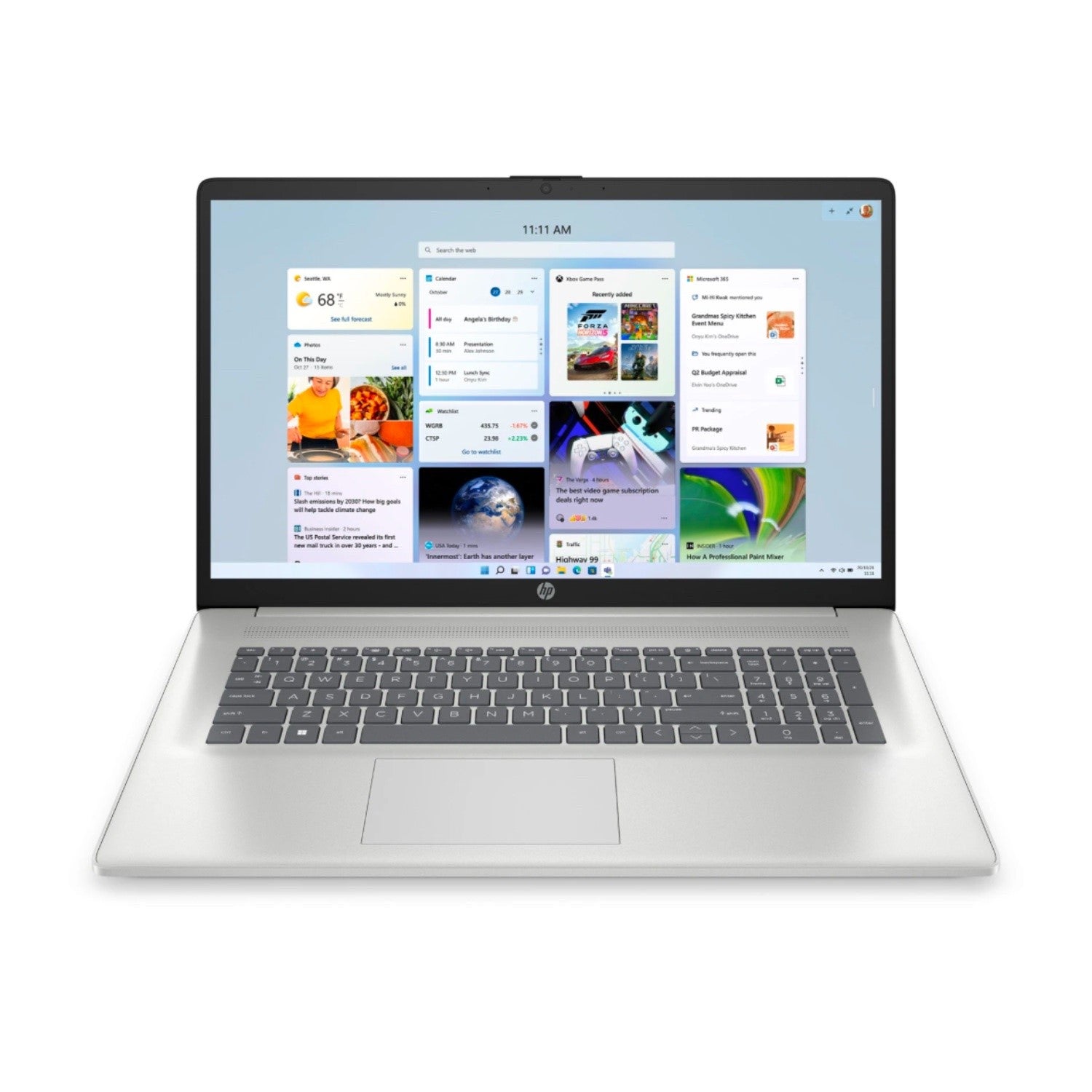 HP 17,3" FHD - Silber - AMD Ryzen 5 5500U - Windows 11 Pro