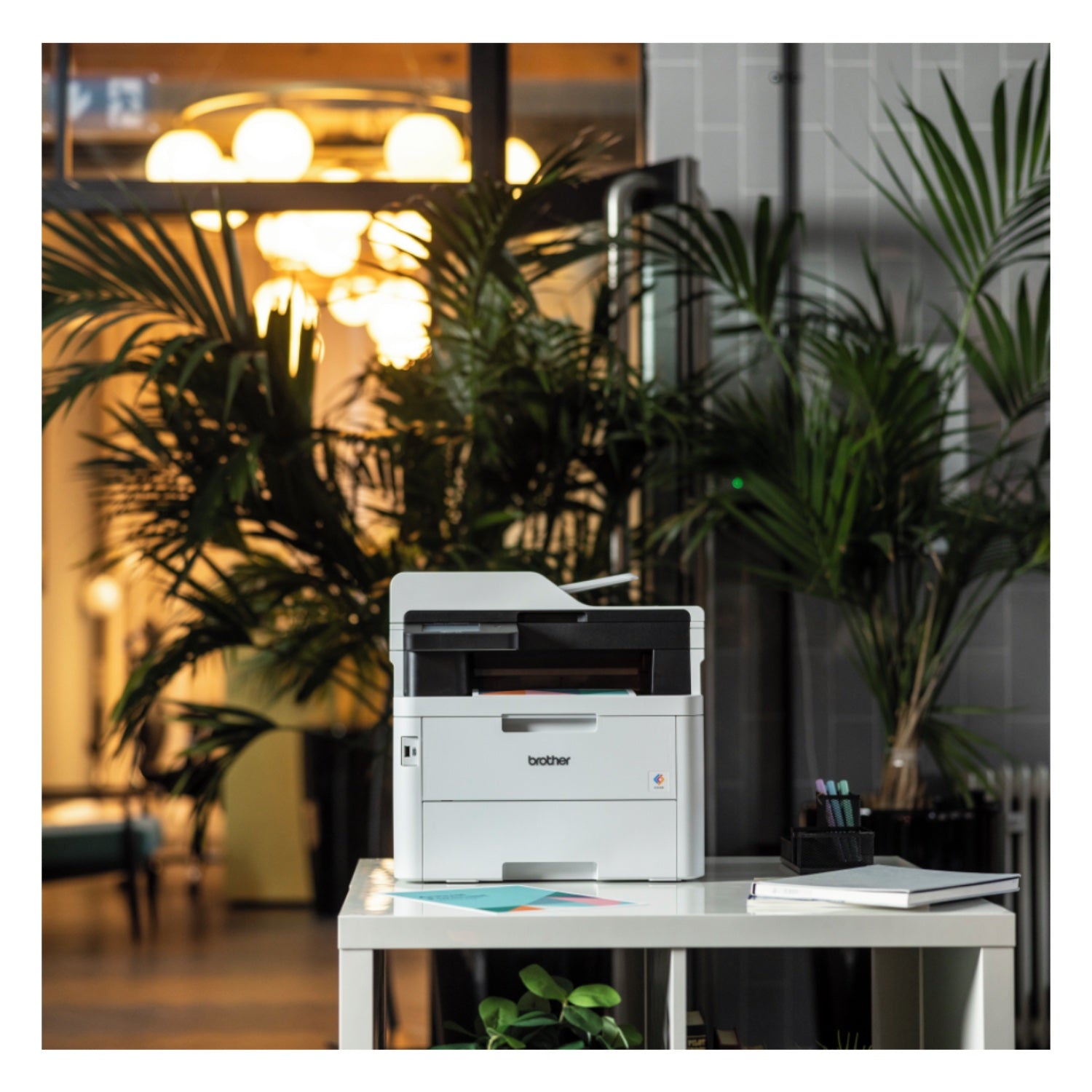 Brother MFC-L3760CDW Kompaktes 4-in-1 Farb-LED Multifunktionsgerät mit WLAN/LAN, ADF und Duplexdruck