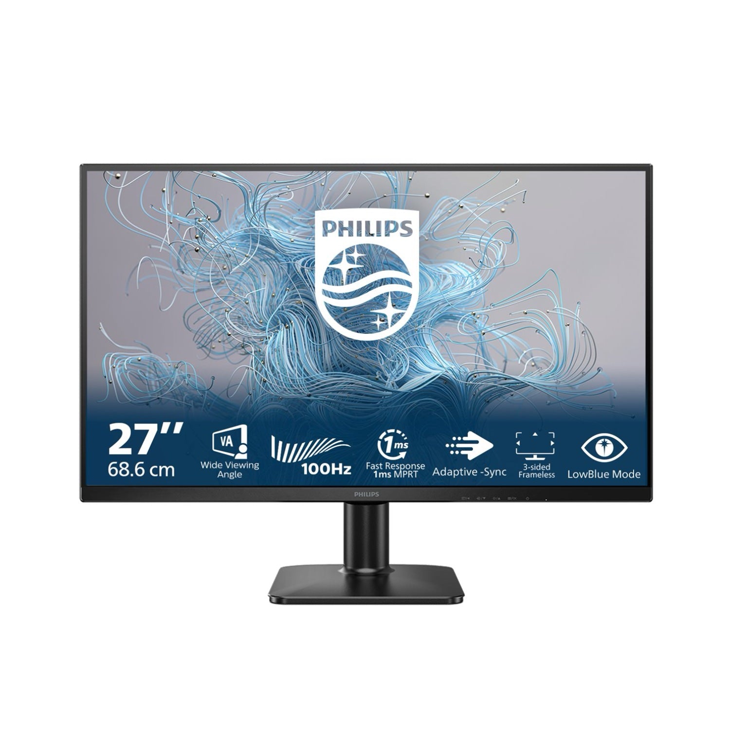 Philips - 27 Zoll Full HD Monitor, Adayptive Bildsynchronisation (1920x1080, 100 Hz, 1x D-Sub, 1x HDMI 1.4) schwarz