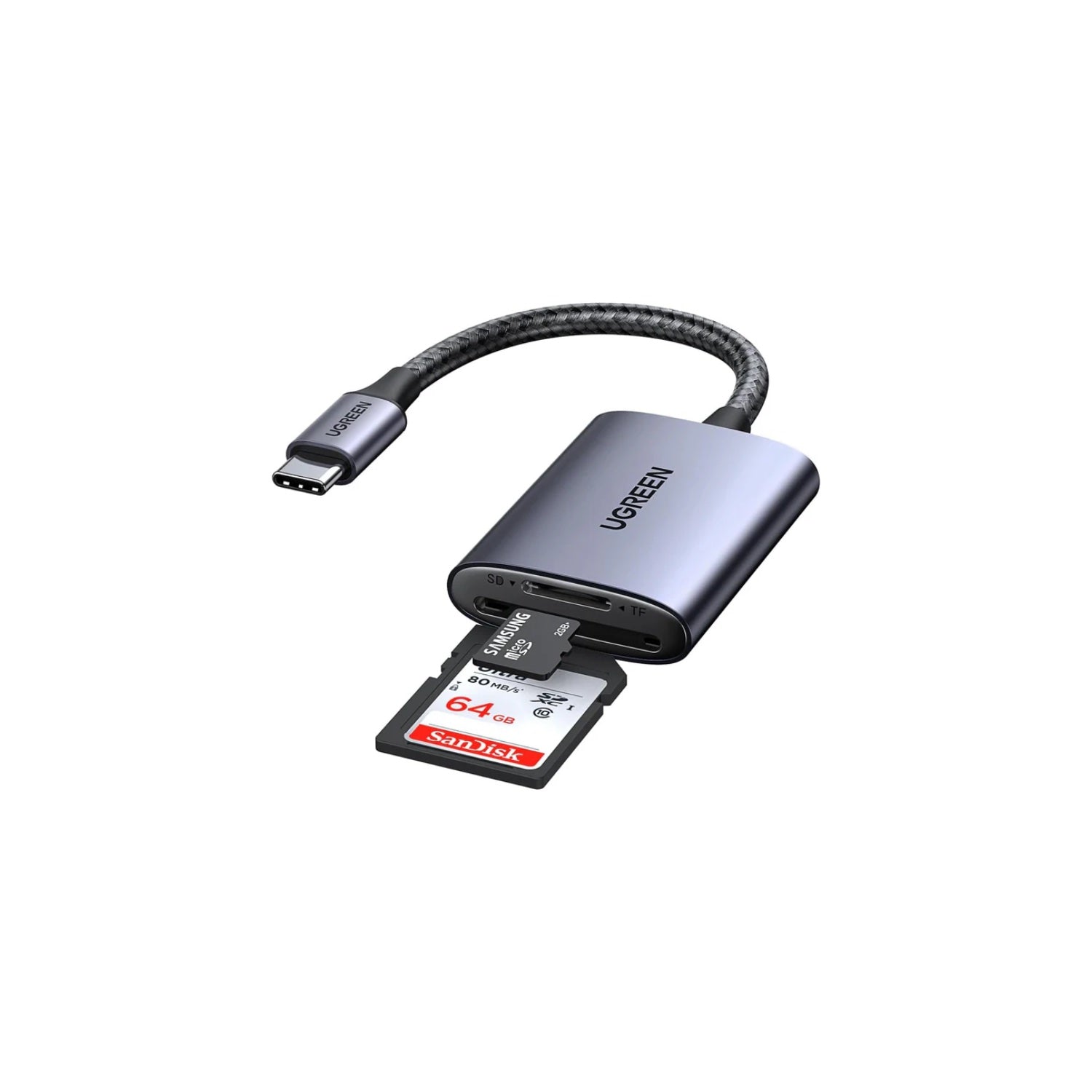 UGREEN USB-C Adapter/Hub 170MB/S Kartenleser SD Micro SD Card Reader Typ C Kartenlesegerät USB C Card Reader