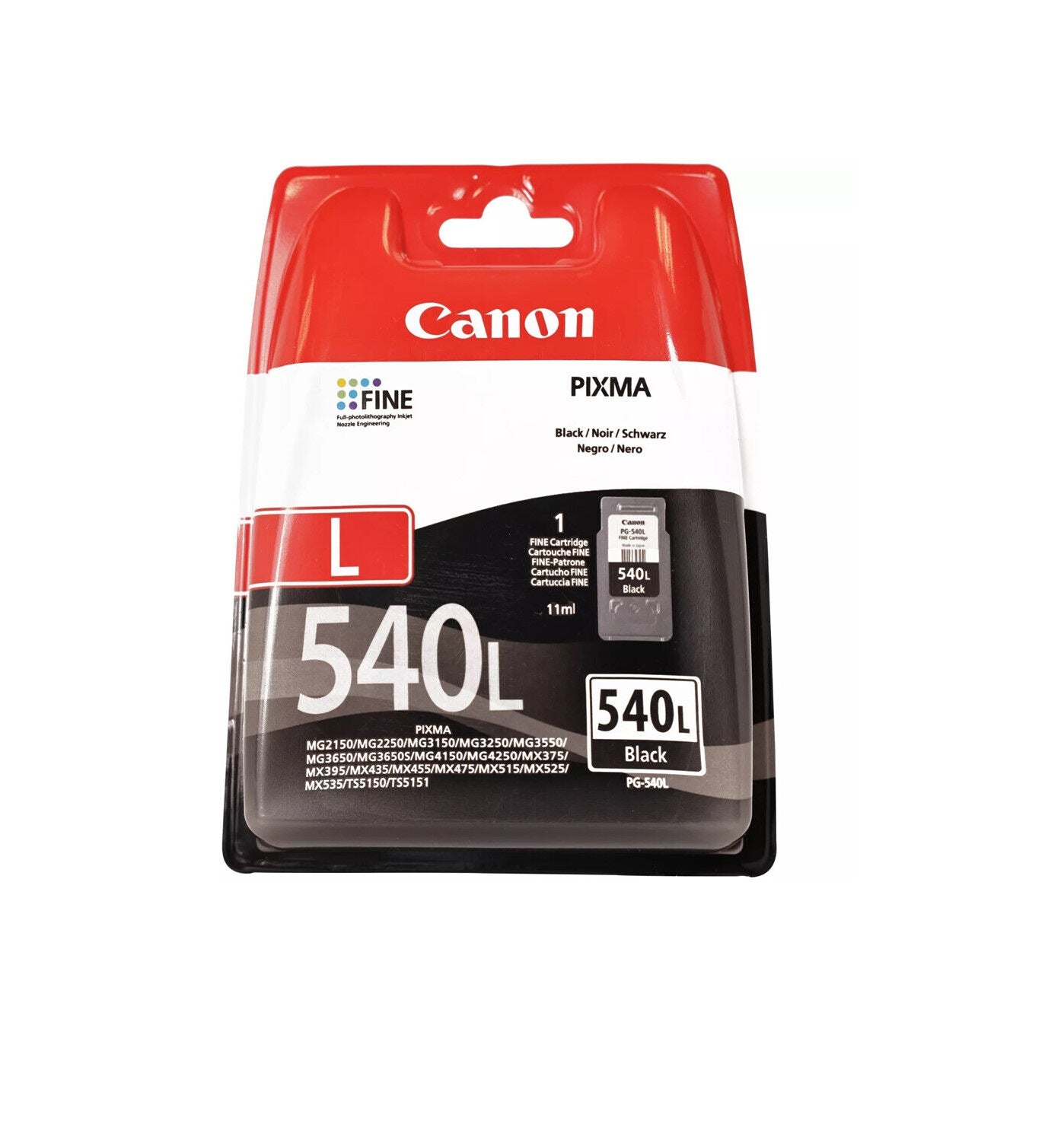 Canon PG-540 L Schwarz - hohe Reichweite - 11 ml für PIXMA Tintenstrahldrucker