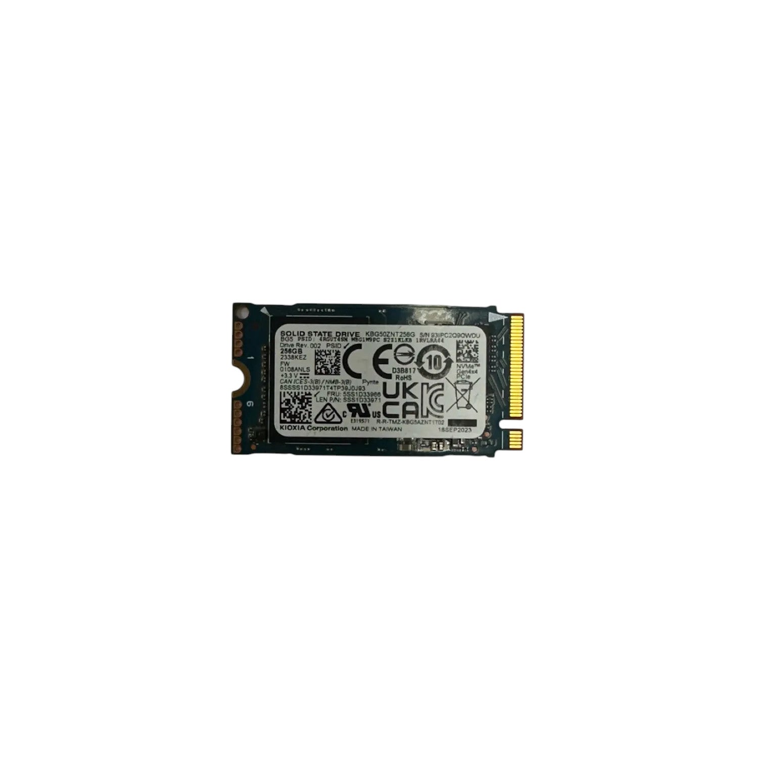 KIOXIA 256GB SSD M.2 2242 PCIe NVMe Notebook PC interne Festplatte