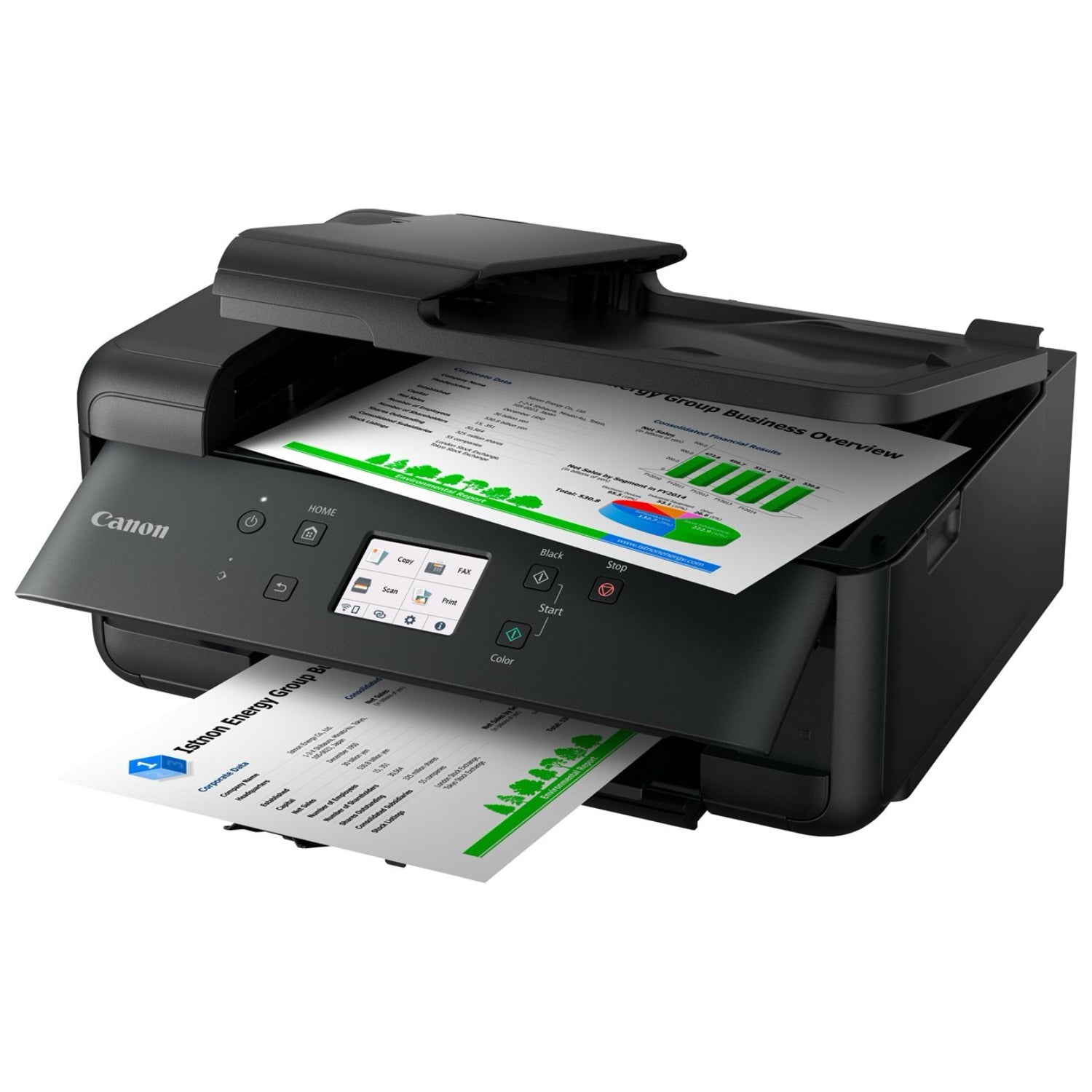 Canon PIXMA TR7650 4in1 Multifunktionsdrucker (Drucken, Kopieren, Scannen, Fax) - Schwarz