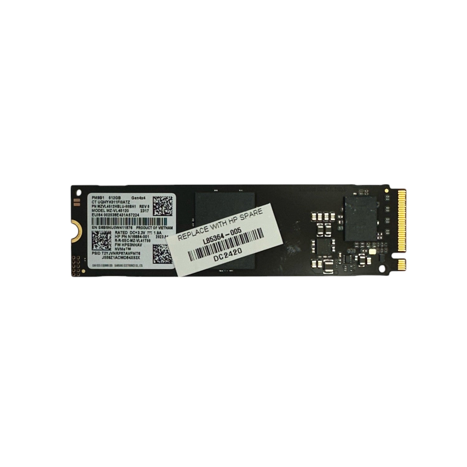 Samsung 512GB SSD M.2 PCIe NVMe Laptop PC interne Notebook Festplatte