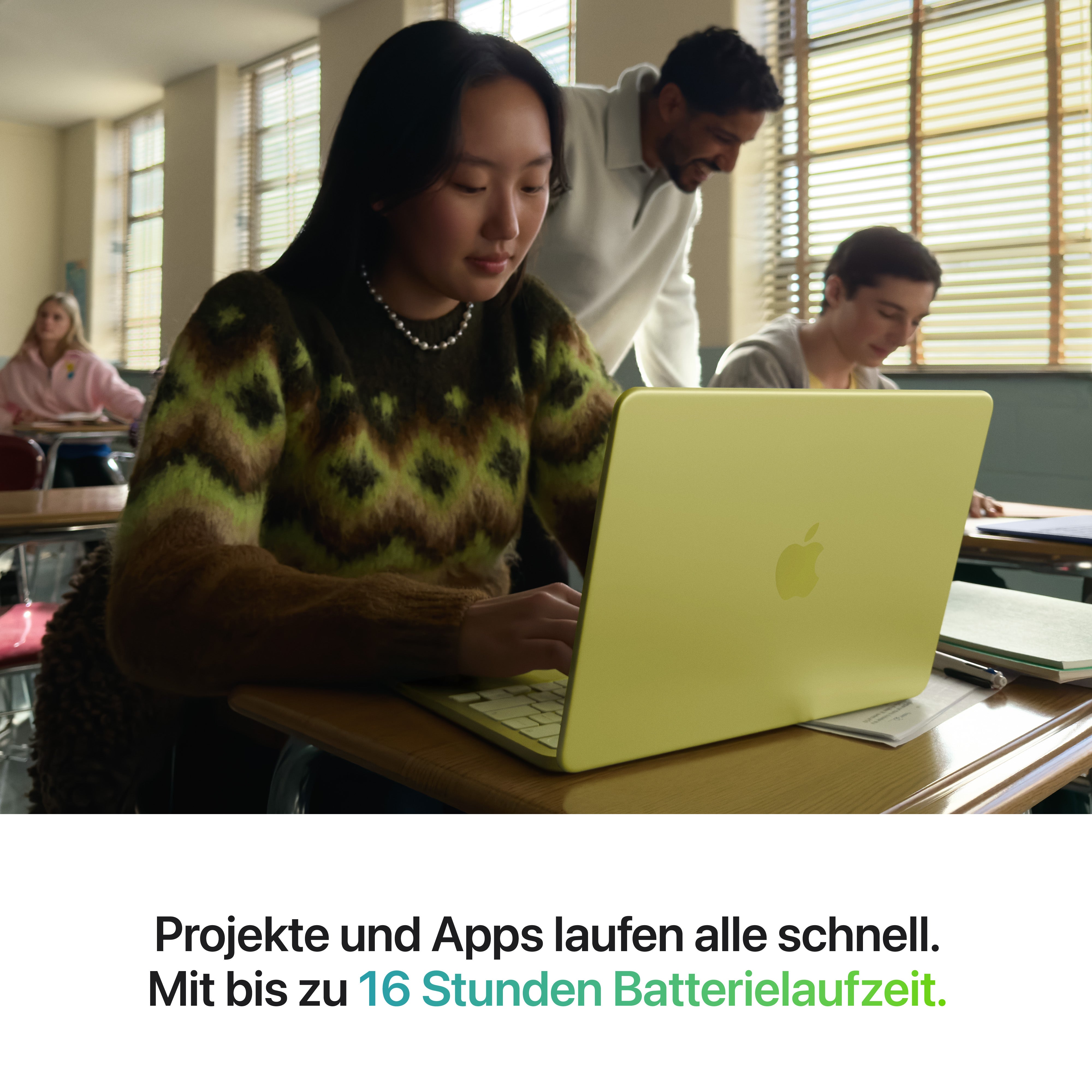 Apple MacBook Neo - 13" Liquid Retina Display - Zitrus - 8GB - 256GB - Magic Keyboard ohne TouchID
