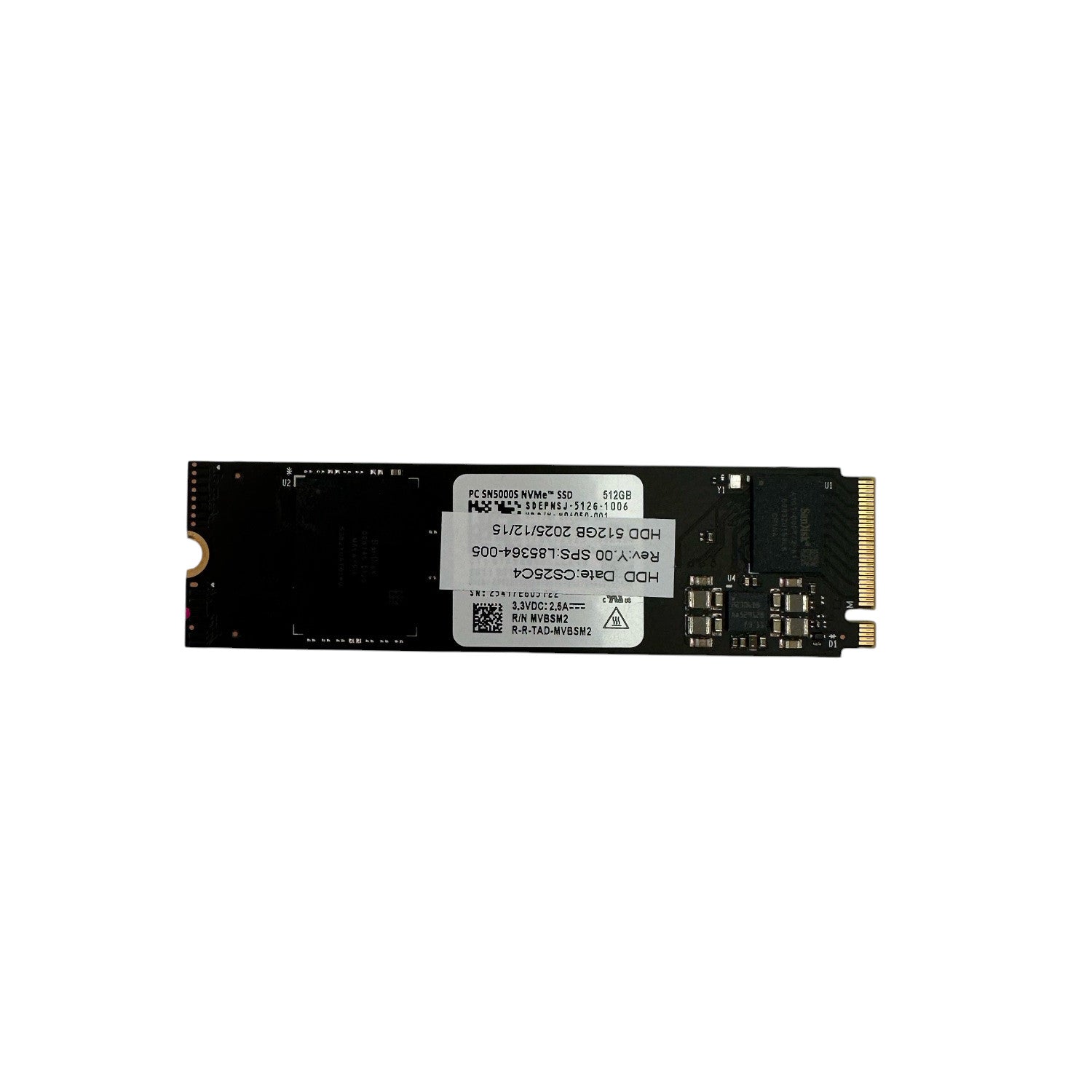 SanDisk 512GB SSD M.2 PCIe NVMe 2280 Notebook PC interne Festplatte