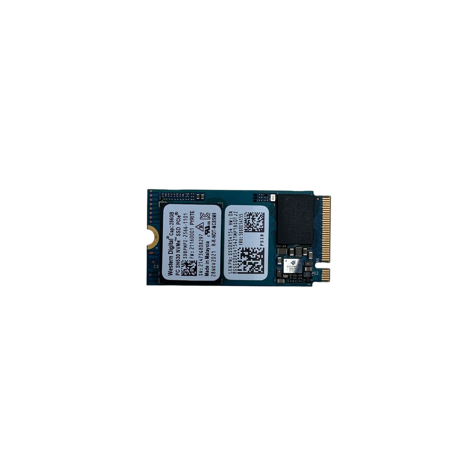 Western Digital 256GB SSD M.2 2242 PCIe NVMe Notebook PC interne Festplatte inkl. Adapter